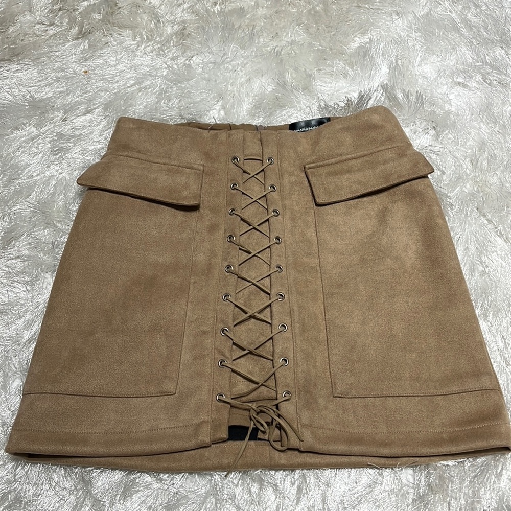 MANIÈRE DE VOIR SUEDE SKIRT